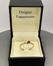 Load image into Gallery viewer, 18ct YELLOW GOLD RUBY AND DIAMOND DRESS RING
