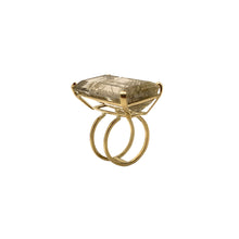 Load image into Gallery viewer, 18ct YELLOW GOLD RUTILATED QUARTZ DRESS RING
